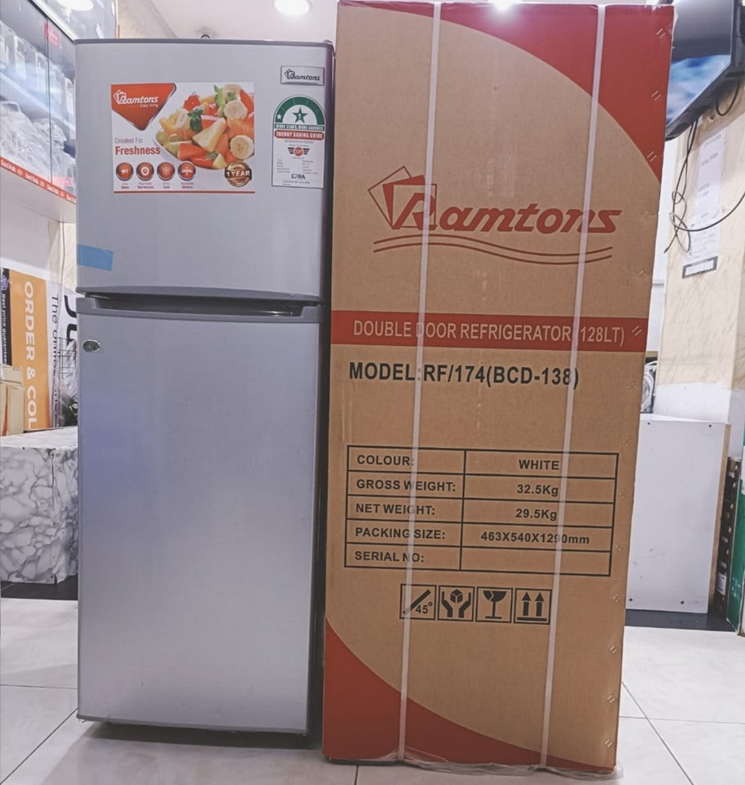 Réfrigérateur double porte Ramtons 128L(RF/173)